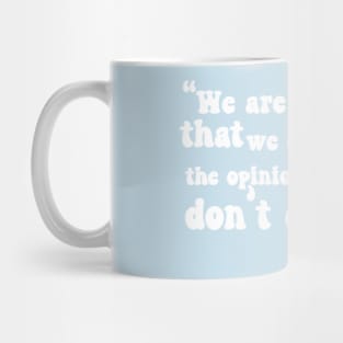 Jane Austen Retro Text Design Quote (White) Mug